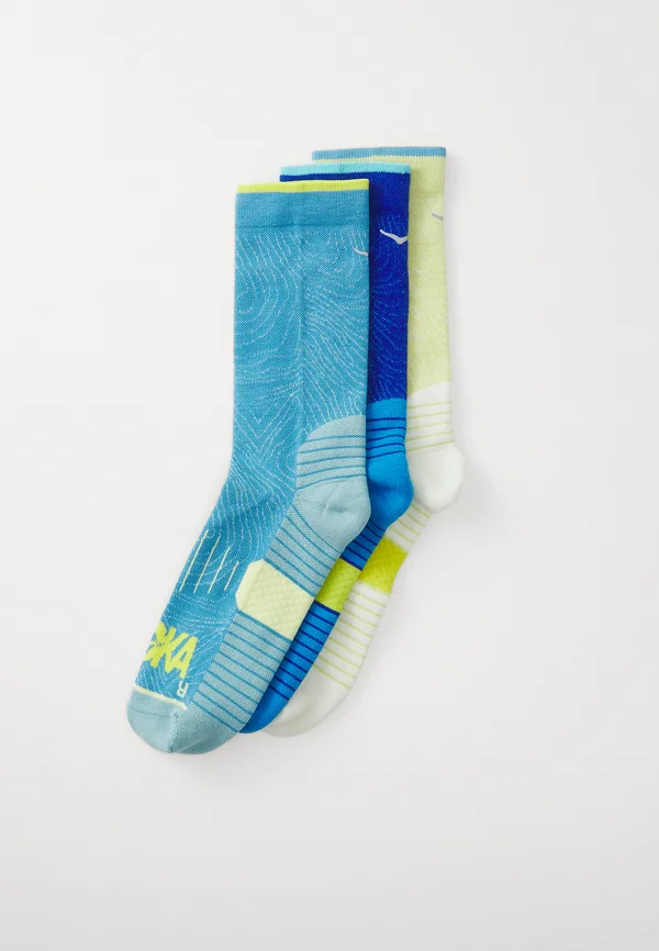 CREW RUN SOCK UNISEX 3 PACK  - Sportsocken - alpine blue/cardamon/ultramarine
