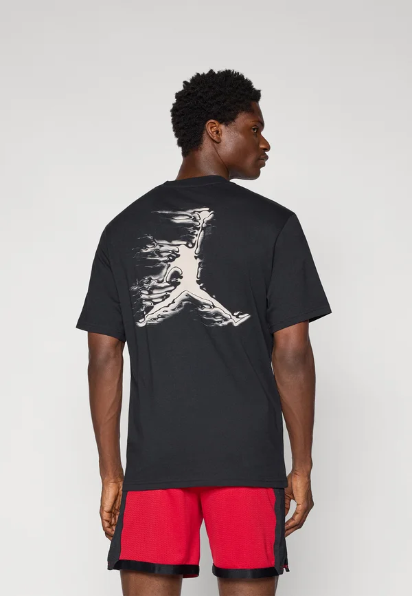 CREW - Sport T-Shirt - black/white