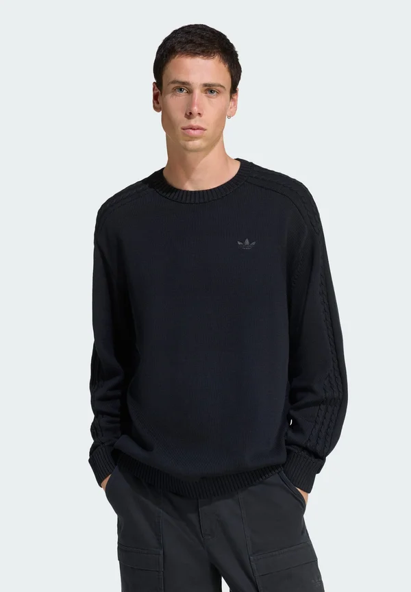 CREW - Strickpullover - black