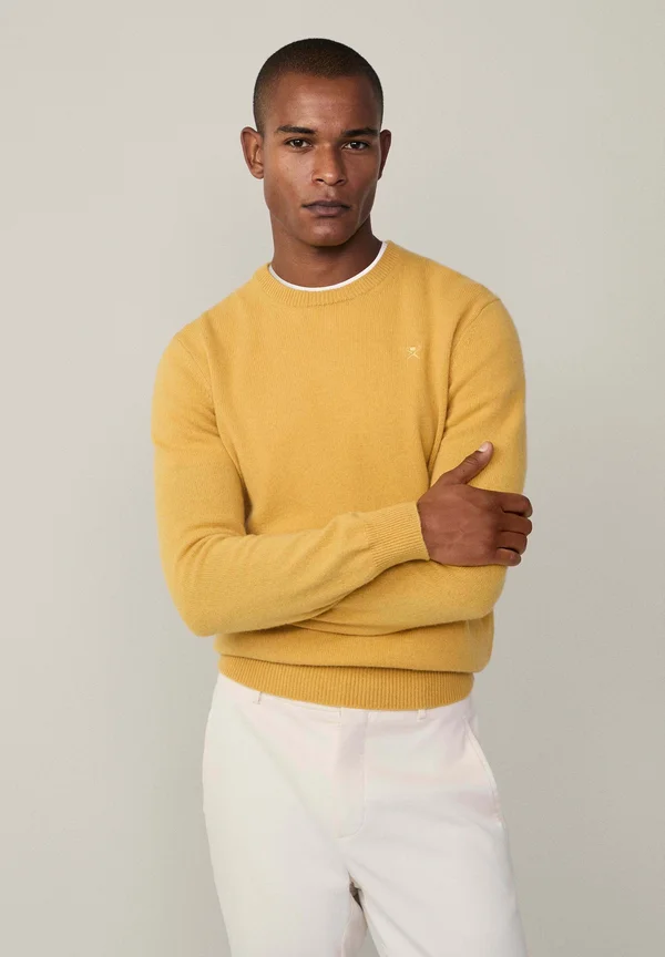 CREW - Strickpullover - lemon yellow