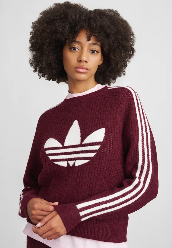 CREW - Strickpullover - maroon
