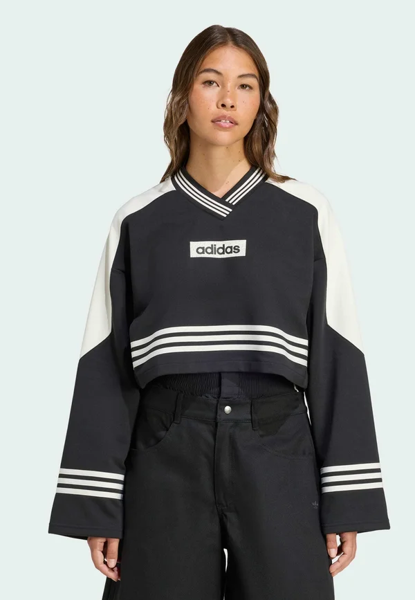 CREW - Sweatshirt - black   off white