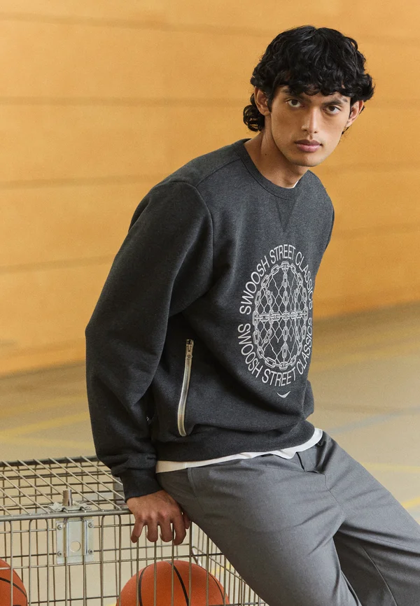 CREW - Sweatshirt - black/pale ivory