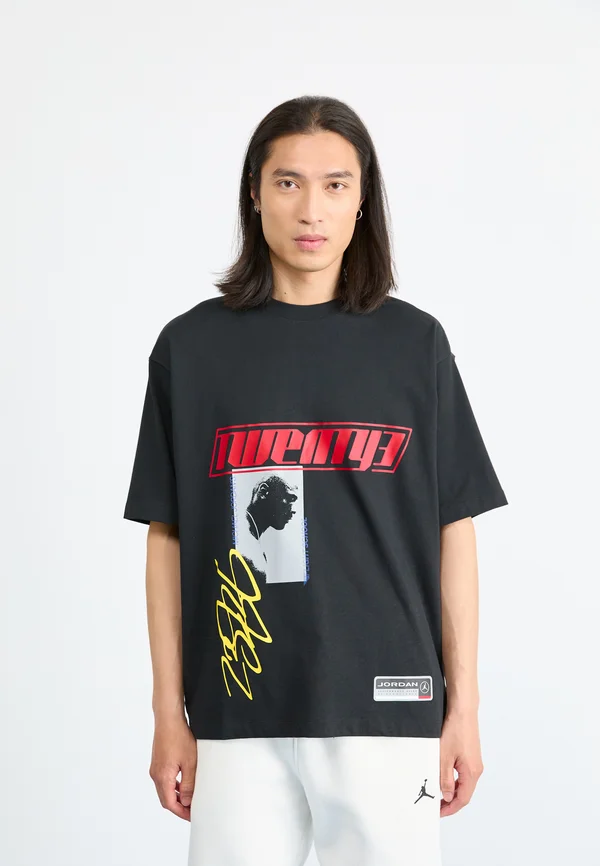 CREW - T-Shirt print - black/white
