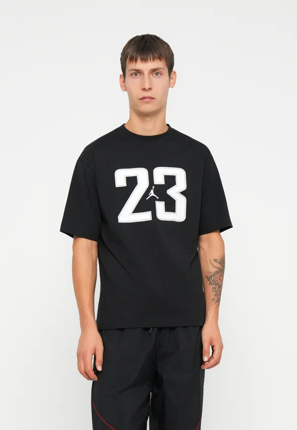 CREW - T-Shirt print - black/white