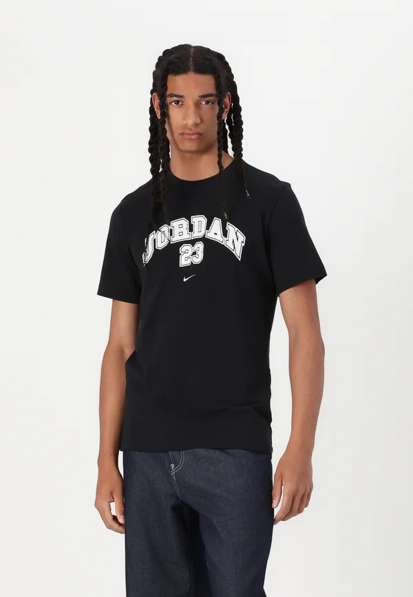 CREW - T-Shirt print - black/white