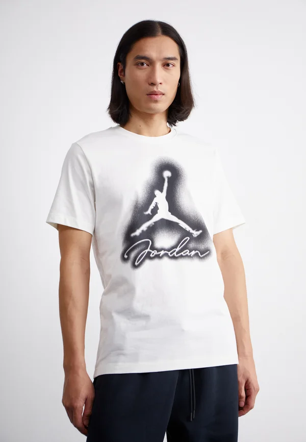 CREW - T-Shirt print - sail/black