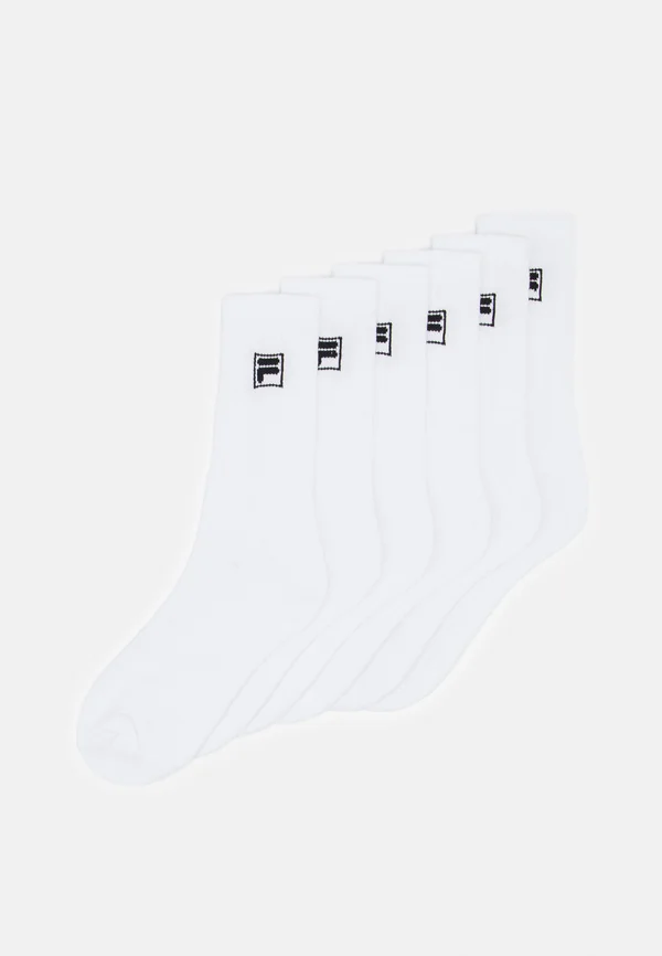 CREW TENNIS 6 PACK UNISEX - Socken - white