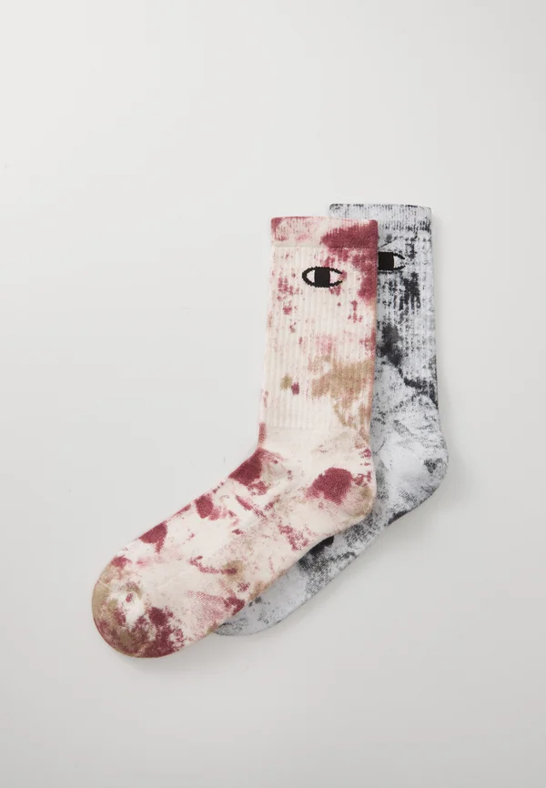 CREW UNISEX 2 PACK - Sportsocken - white/oliv/grey