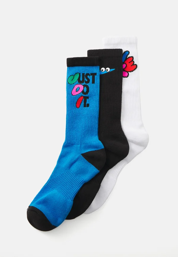 CREW UNISEX 3 PACK - Socken - black/photo blue/white/stadium green