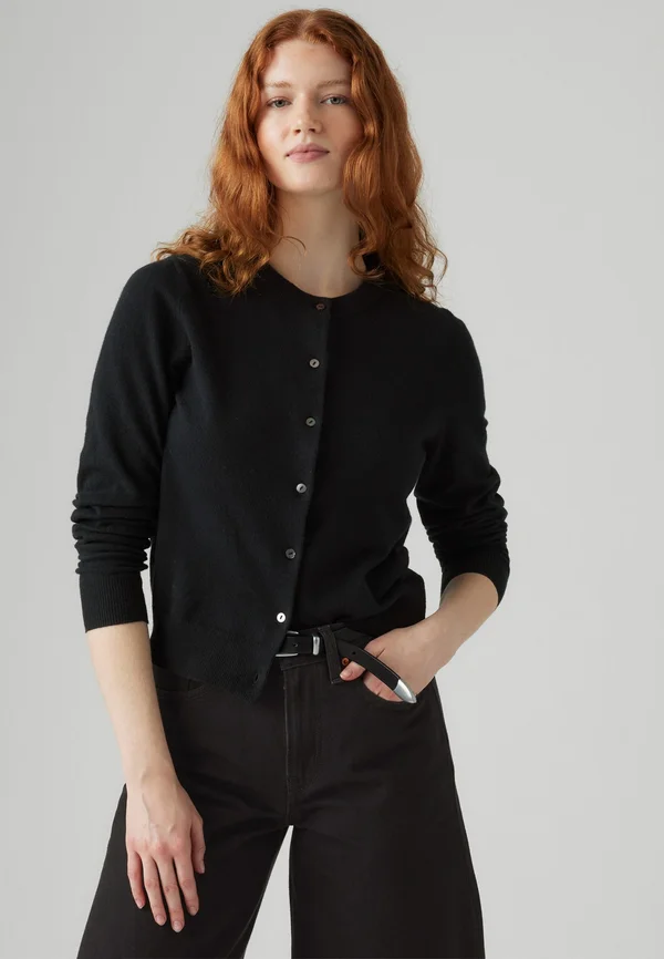 CREWNECK - Strickjacke - anthracite night