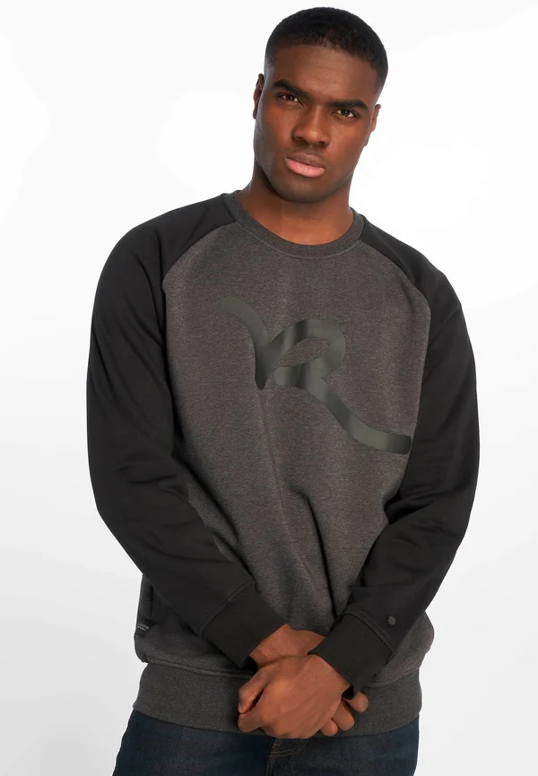 CREWNECK - Strickpullover - anthracite black