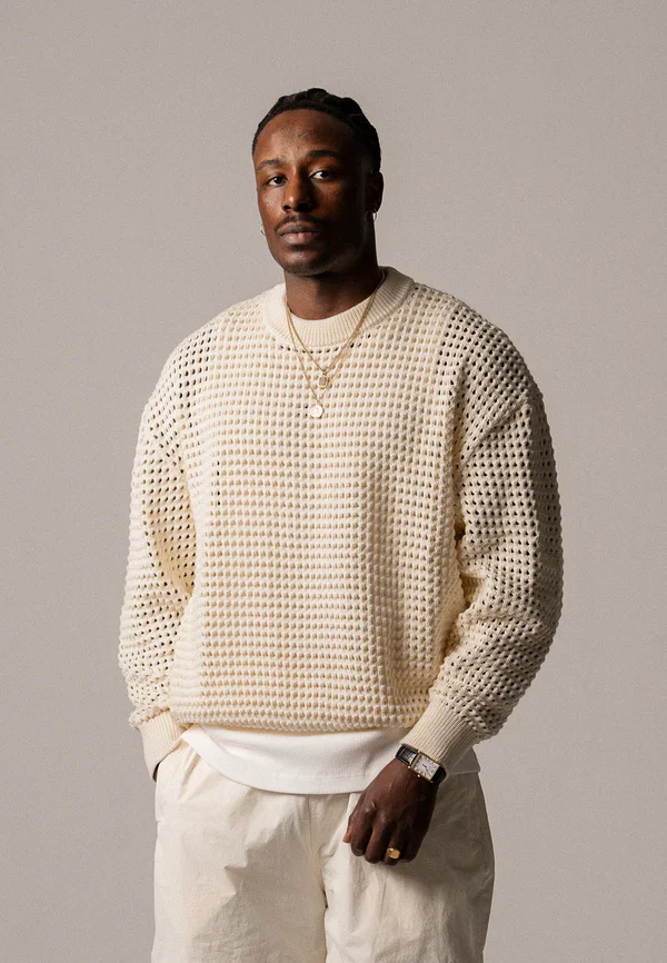CREWNECK - Strickpullover - antique white