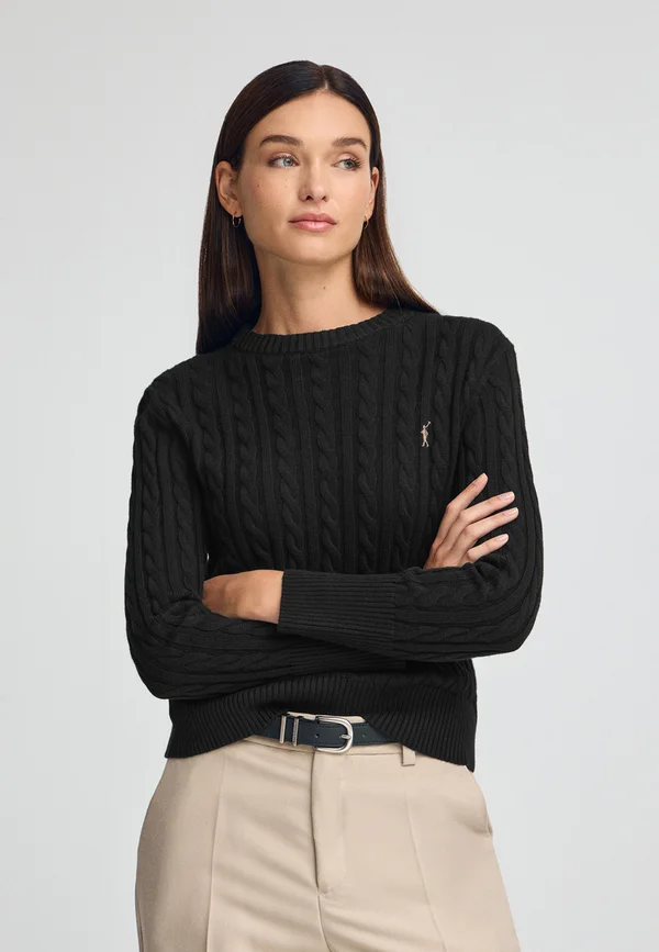 CREWNECK  - Strickpullover - black