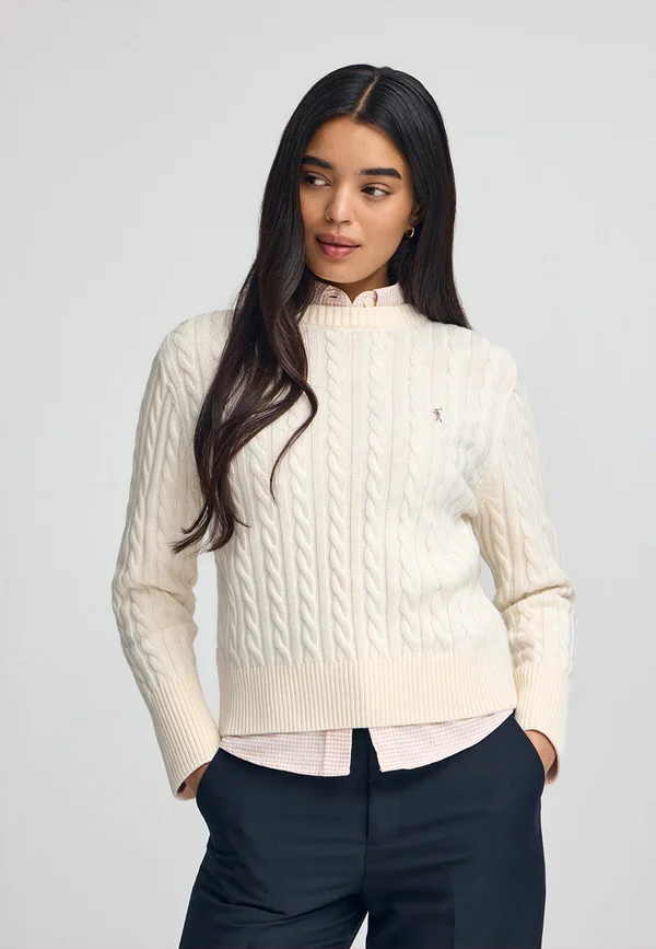 CREWNECK  - Strickpullover - ecru