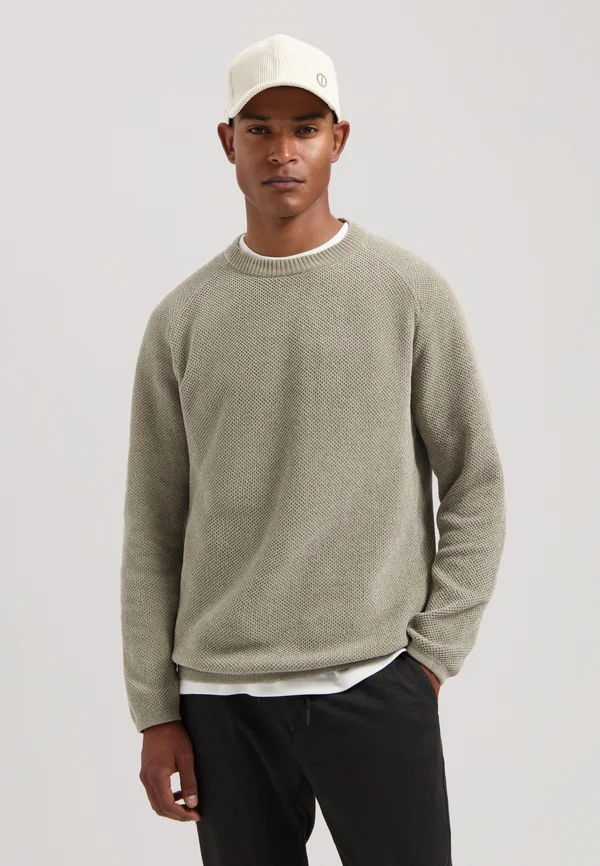 CREWNECK - Strickpullover - elephant skin