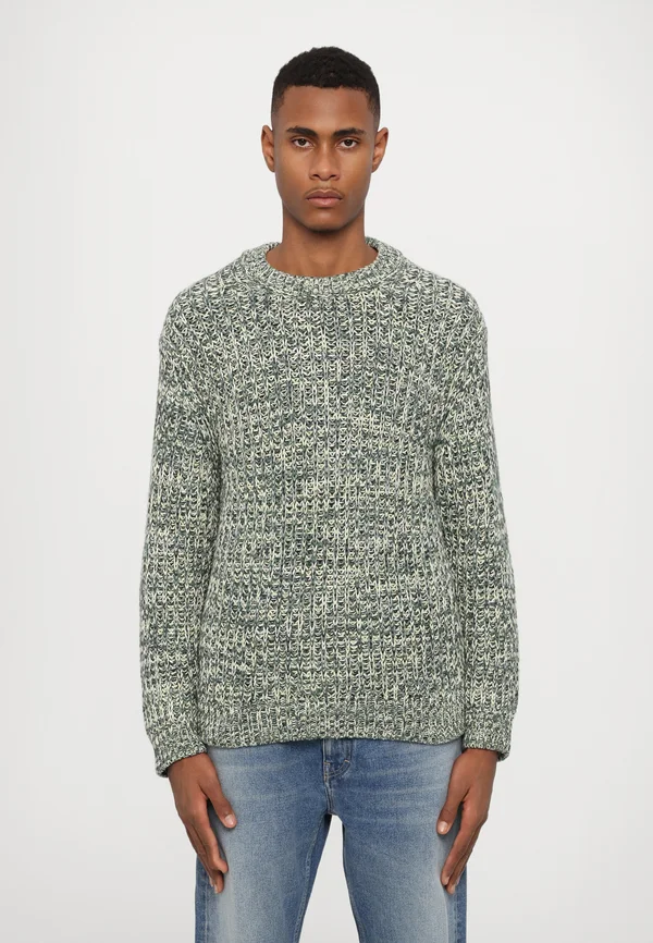CREWNECK - Strickpullover - olive green