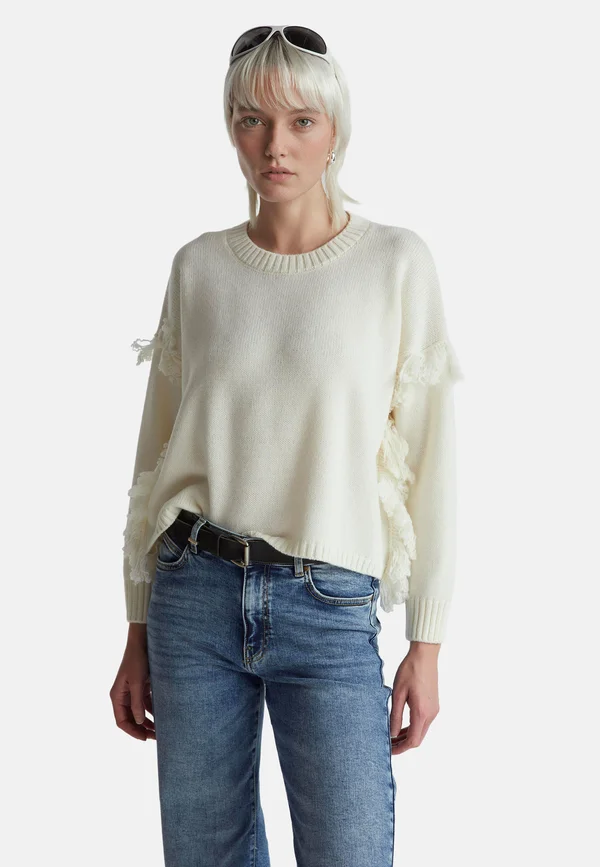 CREWNECK  - Strickpullover - white