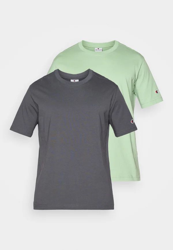 CREWNECK TEE 2 PACK - T-Shirt basic - basil green/stealth