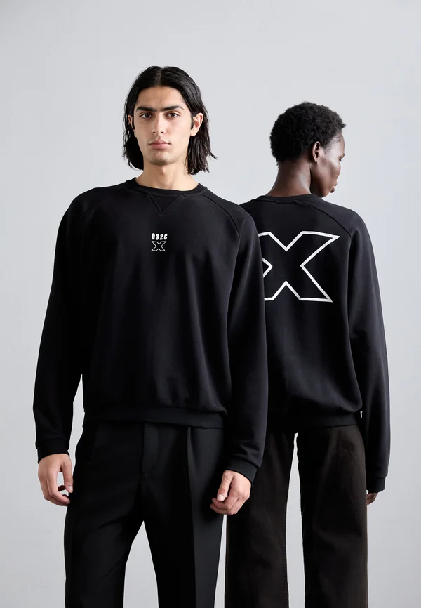 CREWNECK UNISEX - Sweatshirt - washed black