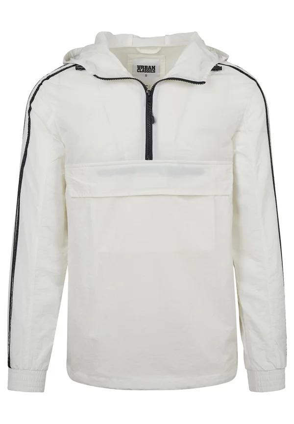 CRINKLE NYLON PULL OVER  - Windbreaker - white/black