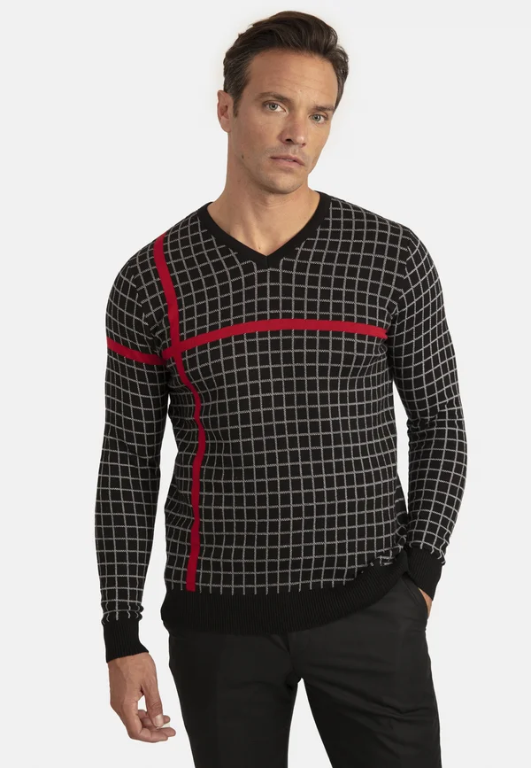 CRISTOFER - Strickpullover - black