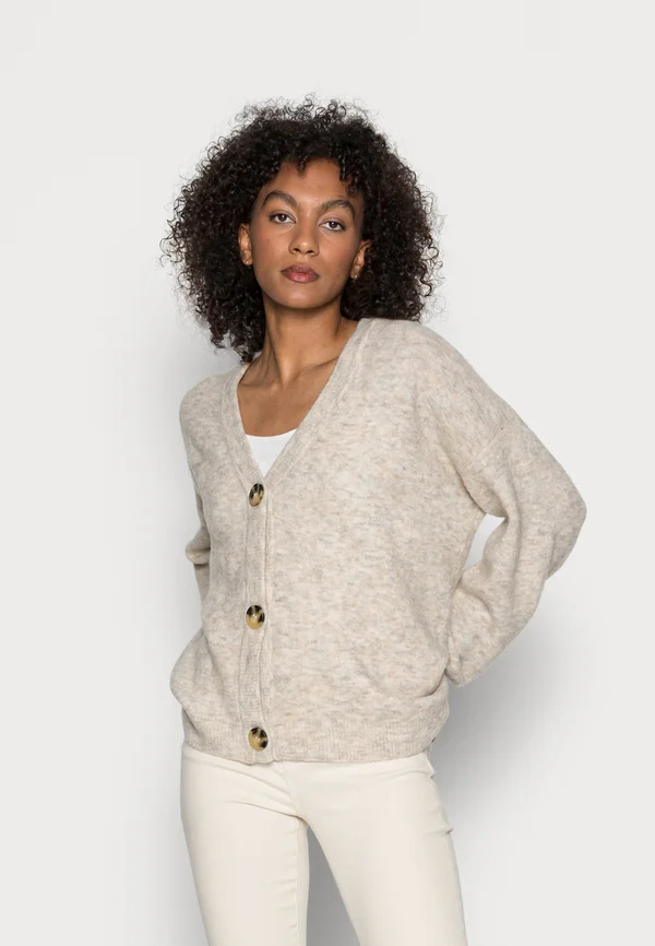 CRMERLE - Strickjacke - oat melange