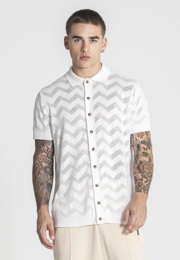 CROCHET - Strickjacke - white