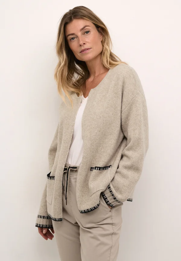 CRONIE - Strickjacke - string black