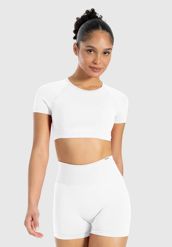 CROP SOHELI - Top - hellgrau