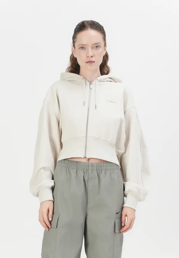 CROP - Sweatjacke - light grey