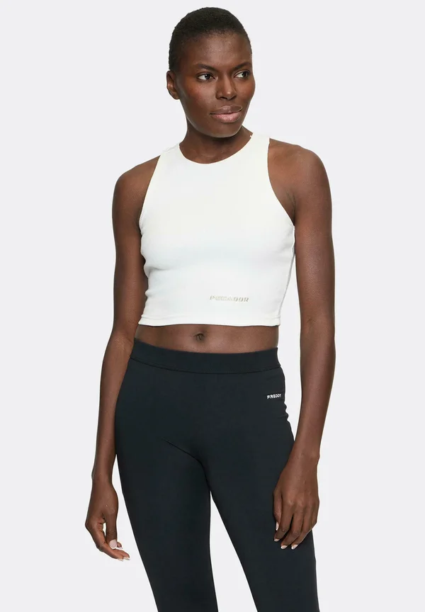 CROP - Top - warm white