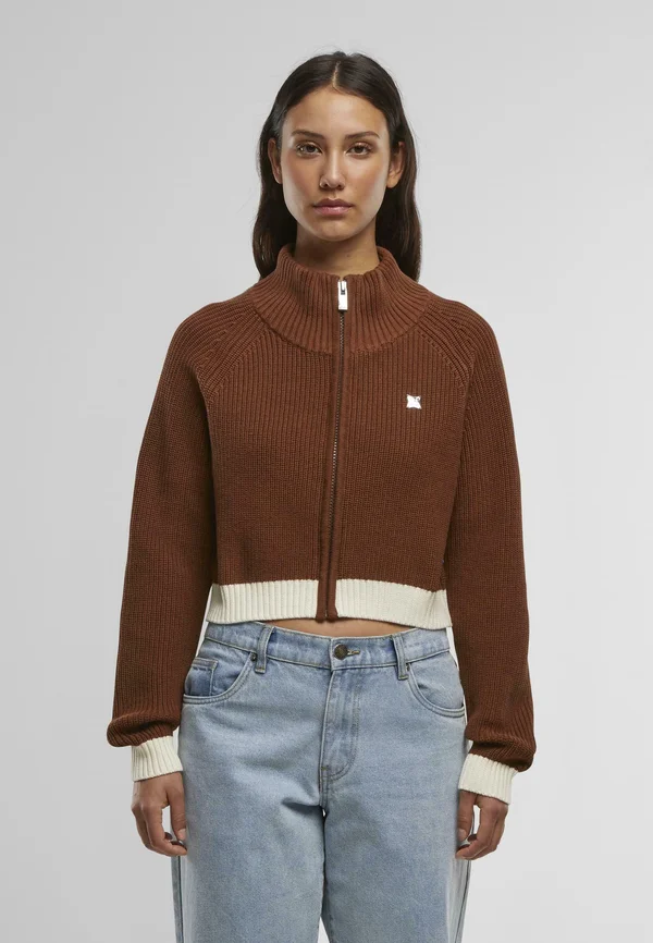 CROPPED  - Strickjacke - brown