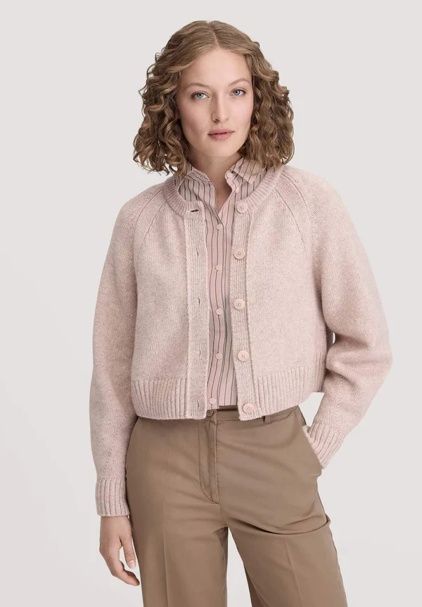 CROPPED - Strickjacke - rosé