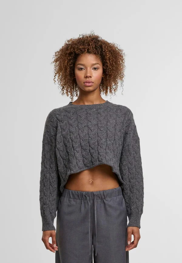 CROPPED - Strickpullover - anthrazit