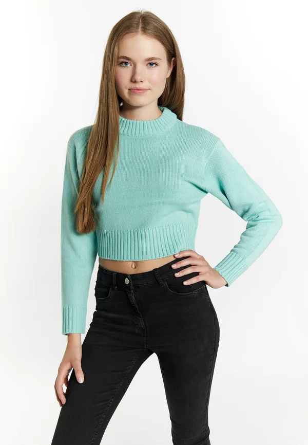 CROPPED - Strickpullover - aqua