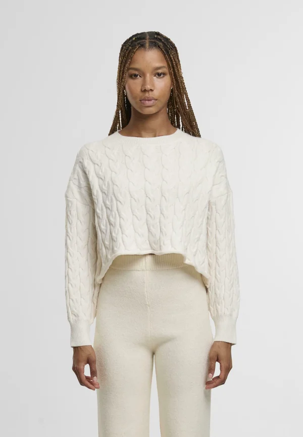 CROPPED - Strickpullover - offwhite