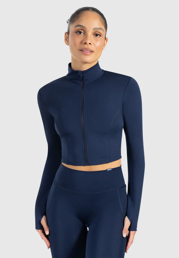 CROPPED ZIP TRAINING NILAI - Trainingsjacke - marineblau