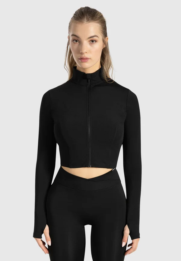 CROPPED ZIP TRAINING NILAI - Trainingsjacke - schwarz