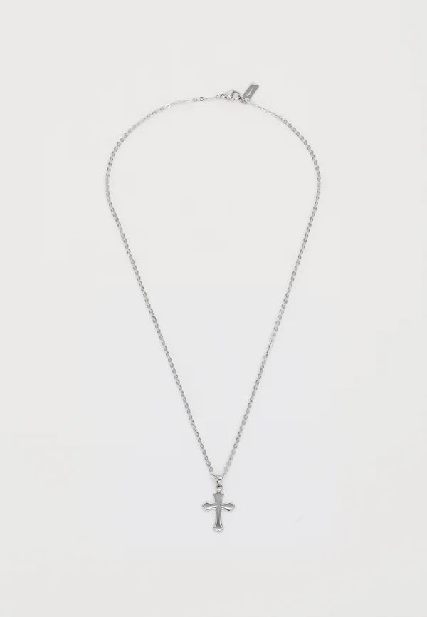 CROSS CHAIN SIBER UNISEX - Halskette - silver-coloured