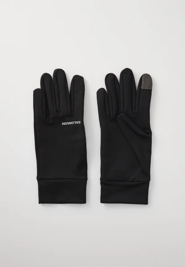 CROSS WARM GLOVE UNISEX - Fingerhandschuh - deep black