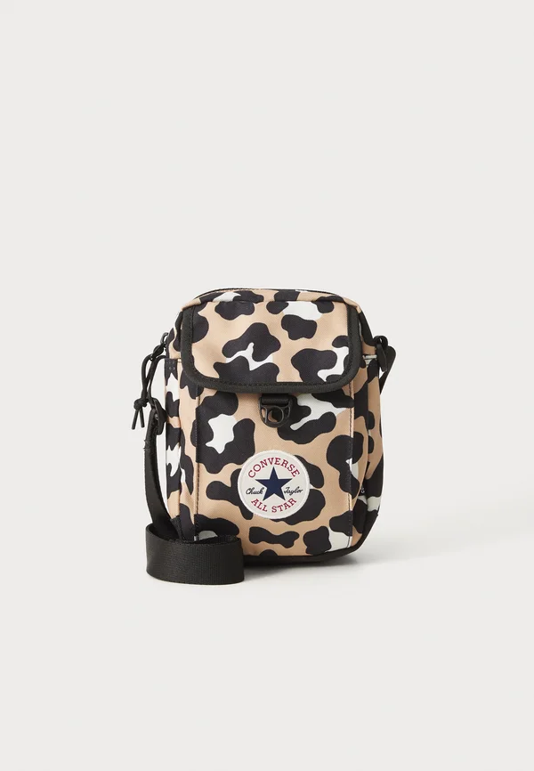CROSSBODY 2 LEOPARD BAG - Umhängetasche - beige/black