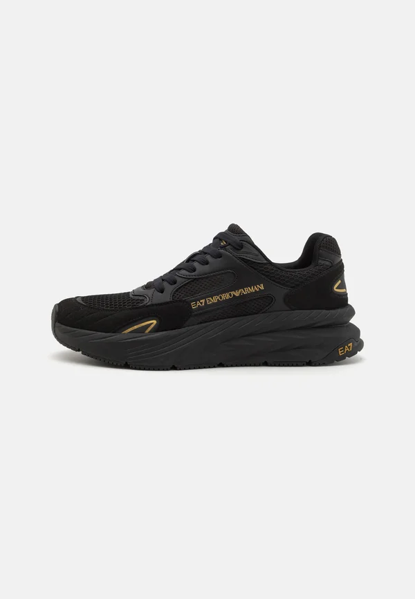 CRUSHER SONIC MIX UNISEX - Sneaker low - triple black/gold