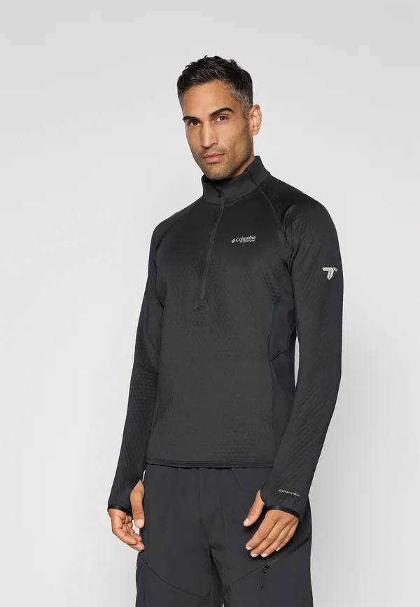 CRYSTAL LEAF™ HELIX HALF ZIP - Sweatshirt - black