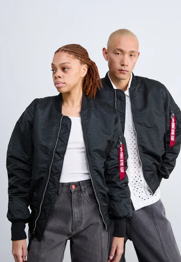CRYSTAL UNISEX - Bomberjacke - black