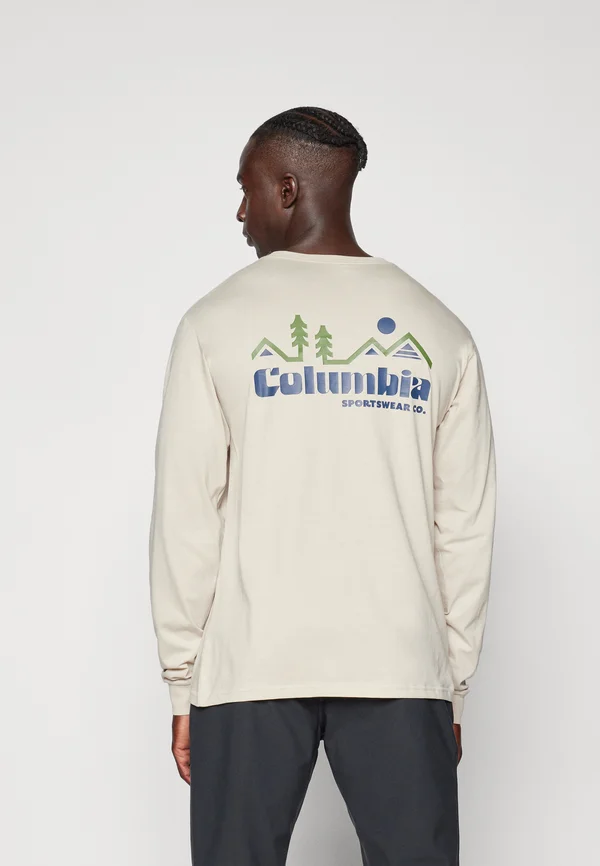 CSC™ SEASONAL LOGO LS TEE - Langarmshirt - dark stone/peaked badge