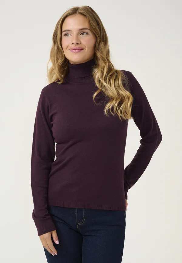 CUANNEMARIE - Strickpullover - winetasting melange