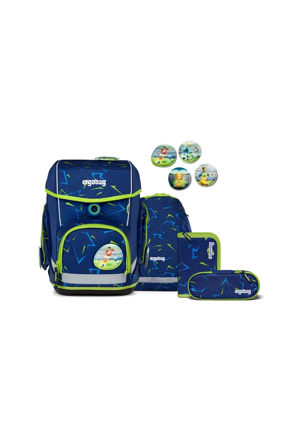 cubo - Schulranzen Set - dunkelblau hellblau