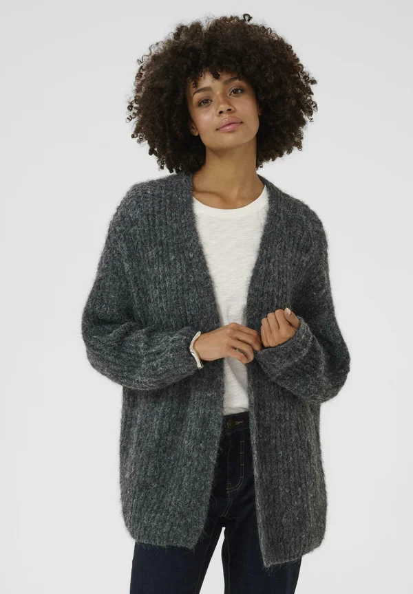 CUBRAVA CARDIGAN - Strickjacke - phantom melange