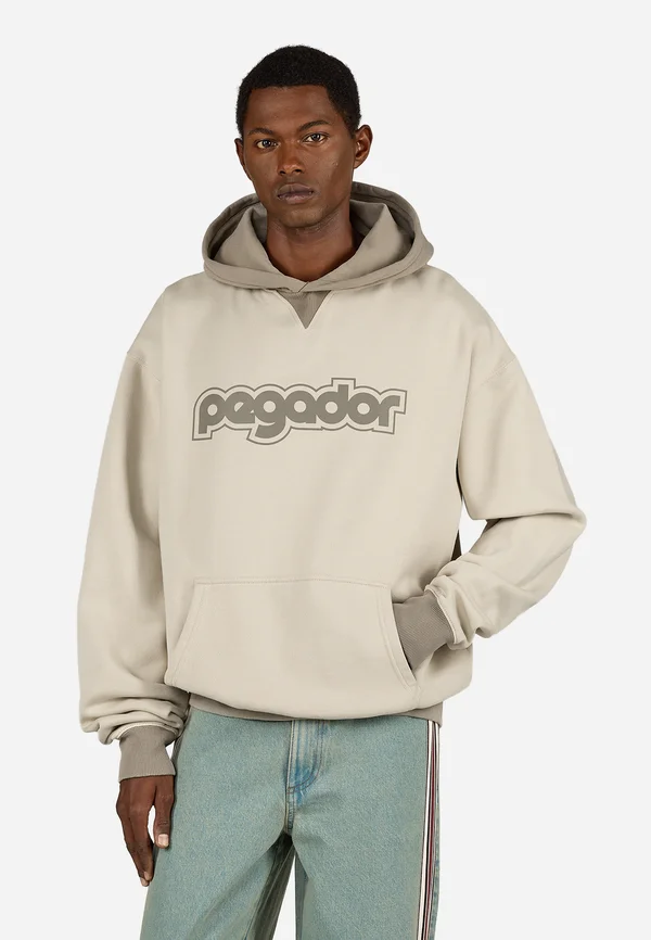 CUNEO - Kapuzenpullover - washed cozy beige flint grey